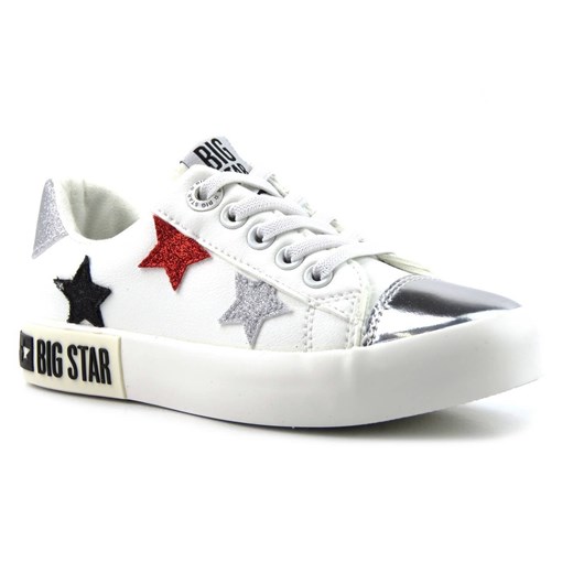 Buty sportowe dziecięce BIG STAR II374032, białe w gwiazdki ze sklepu ulubioneobuwie w kategorii Trampki dziecięce - zdjęcie 178869035
