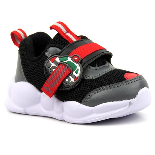 Buty sportowe dziecięce z samochodem - BEFADO 516P096, czarne ze sklepu ulubioneobuwie w kategorii Buty sportowe dziecięce - zdjęcie 178869545