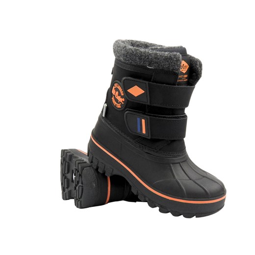 Śniegowce dziecięce na rzepy - LEE COOPER LCJ-24-44-2865K, czarne ze sklepu ulubioneobuwie w kategorii Buty zimowe dziecięce - zdjęcie 178869678