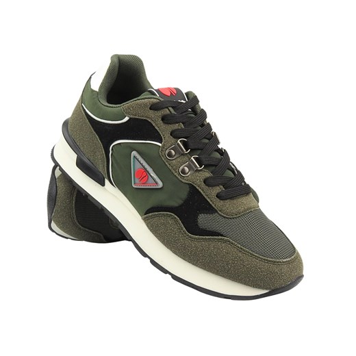 Sportowe Buty Męskie Inblu IU-16 Zielone Sznurowane ze sklepu ulubioneobuwie w kategorii Buty sportowe męskie - zdjęcie 178869737