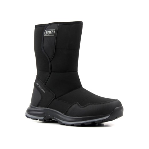 Śniegowce damskie na rzepy - DK TECH Aqua Soft Shell 2182, czarne ze sklepu ulubioneobuwie w kategorii Śniegowce damskie - zdjęcie 178869817