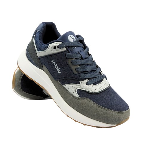 Sportowe Buty Męskie Inblu IU-13 Niebieskie Sznurowane ze sklepu ulubioneobuwie w kategorii Buty sportowe męskie - zdjęcie 178870989