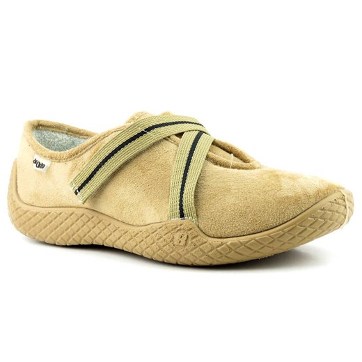 Zakryte kapcie, buty damskie ortopedyczne - Befado dr Orto 434D017, beżowe ze sklepu ulubioneobuwie w kategorii Kapcie damskie - zdjęcie 178871977