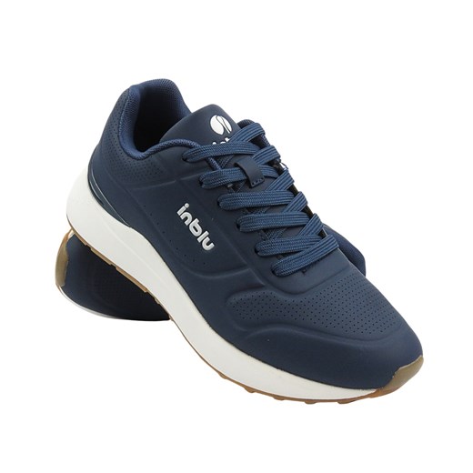 Sportowe Buty Męskie Inblu IU-11 Niebieskie Sznurowane ze sklepu ulubioneobuwie w kategorii Buty sportowe męskie - zdjęcie 178874755