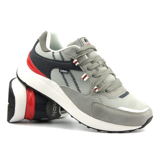 Buty sportowe męskie - Inblu IU-06, szare Inblu 43 promocja ulubioneobuwie