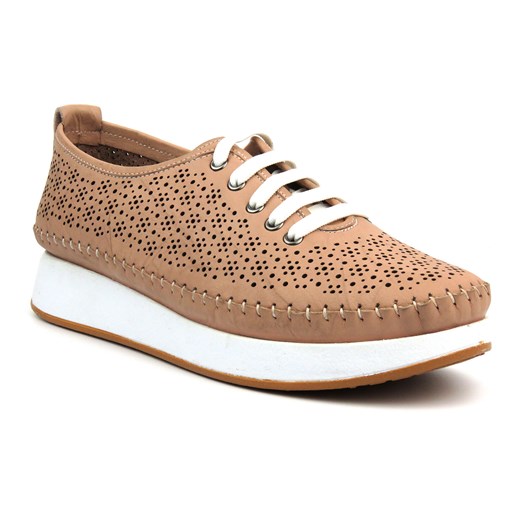 Sneakersy damskie ażurowe - VENEZIA 137105L015, różowe ze sklepu ulubioneobuwie w kategorii Półbuty damskie - zdjęcie 178875249