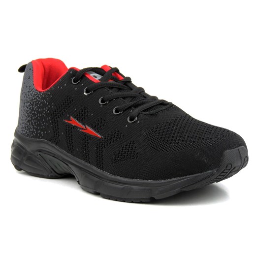 Buty męskie sportowe z siateczkowej tkaniny - DK SA605122, czarne 43 ulubioneobuwie