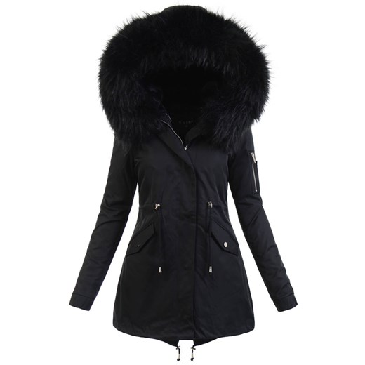 Parka Zimowa Damska z Futerkiem S wyprzedaż brendi.pl