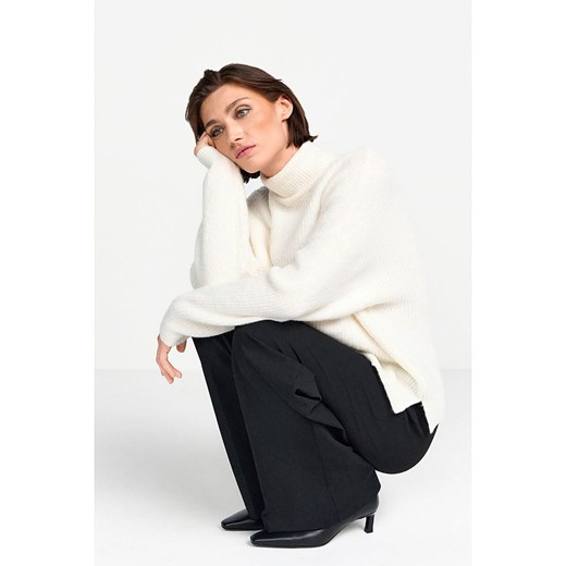 Sweter damski Rich & Royal wełniany z golfem 