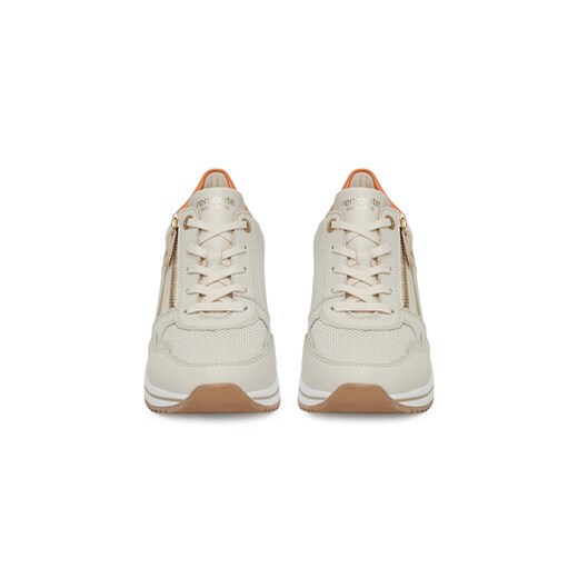 Remonte buty sportowe damskie sneakersy na płaskiej podeszwie sznurowane 