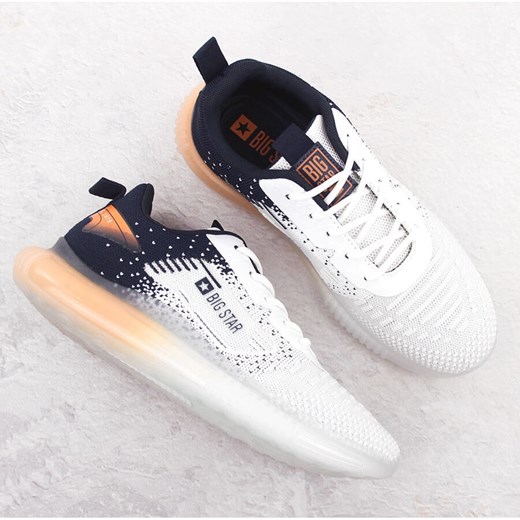 Buty sportowe męskie biało-czarne Big Star NN174474 białe 41 ButyModne.pl