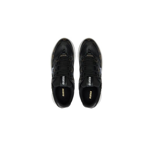 Buty sportowe damskie czarne Guess sneakersy sznurowane