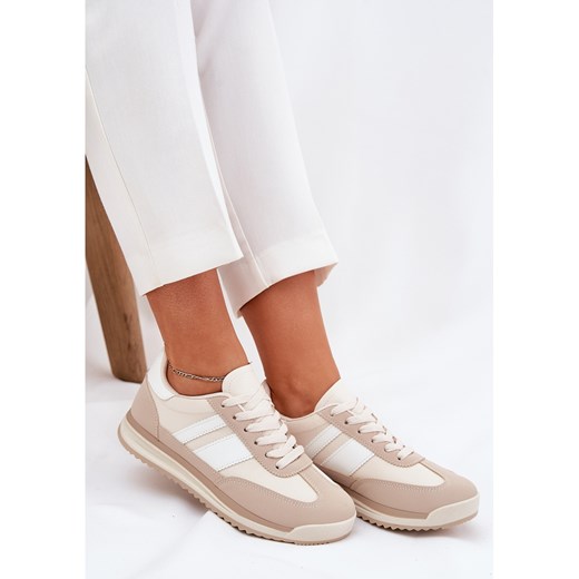 Buty sportowe damskie sneakersy sznurowane wiosenne płaskie 