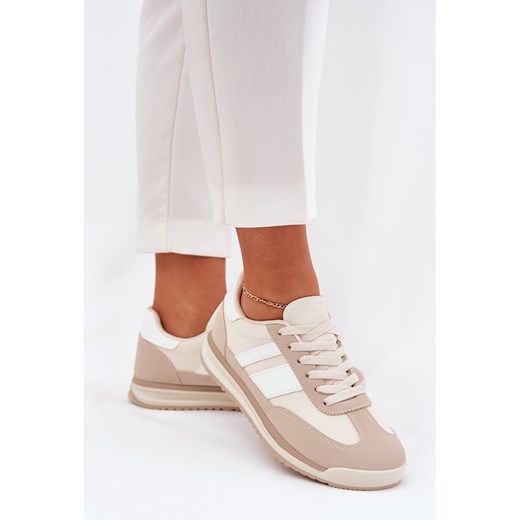 Buty sportowe damskie sneakersy sznurowane 