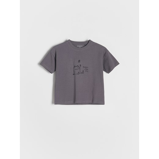 Reserved - Bawełniany t-shirt 3 pack - złamana biel Reserved 110 (4-5 lat) Reserved