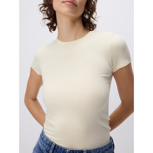 Bluzka damska Reserved z okrągłym dekoltem 