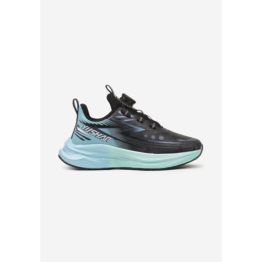 Czarno-Granatowe Buty Sportowe Sneakersy z Grubą Brokatową Podeszwą Sitoria ze sklepu born2be.pl w kategorii Buty sportowe dziecięce - zdjęcie 178882938
