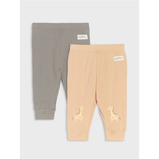 Sinsay - Legginsy 2 pack - beżowy ze sklepu Sinsay w kategorii Odzież dla niemowląt - zdjęcie 178884439