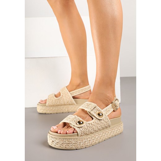 Espadryle damskie Renee casual z klamrą 
