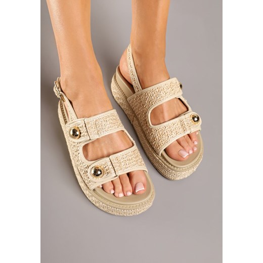 Espadryle damskie Renee z klamrą casual 