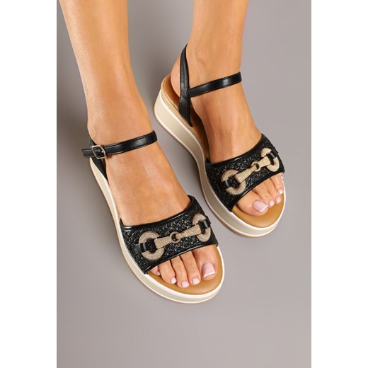 Espadryle damskie Renee z klamrą na platformie casual