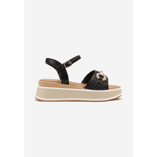 Espadryle damskie Renee z klamrą na platformie