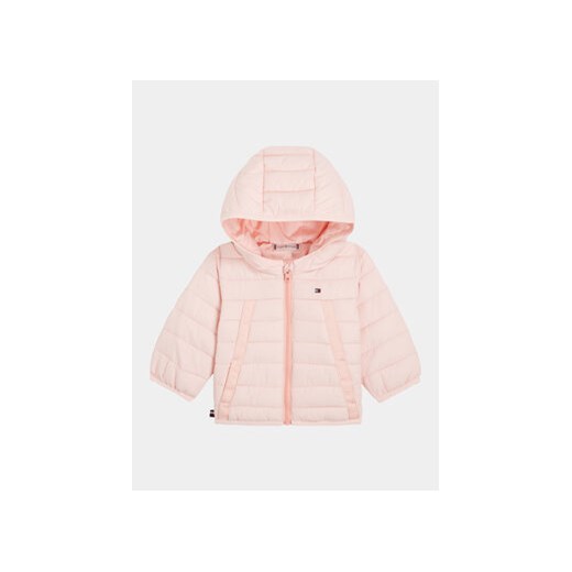 Tommy Hilfiger Kurtka przejściowa Monotype Tape KN0KN01722 Różowy Regular Fit Tommy Hilfiger 68 MODIVO
