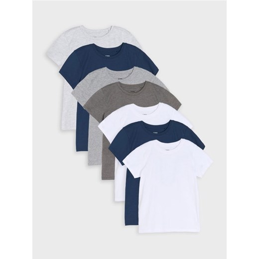 Sinsay - Koszulki 7 pack - szary ze sklepu Sinsay w kategorii T-shirty chłopięce - zdjęcie 178897888