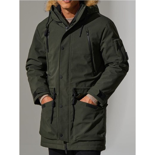 Sinsay - Kurtka parka - zielony ze sklepu Sinsay w kategorii Kurtki męskie - zdjęcie 178897947