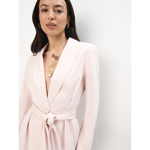 Mohito - Marynarka z wiązaniem - pastelowy różowy Mohito 42 Mohito