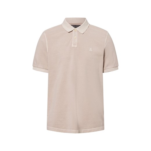 Marc O'Polo Męska koszulka polo Mężczyźni Bawełna melanżowy jednolity ze sklepu vangraaf w kategorii T-shirty męskie - zdjęcie 178899457