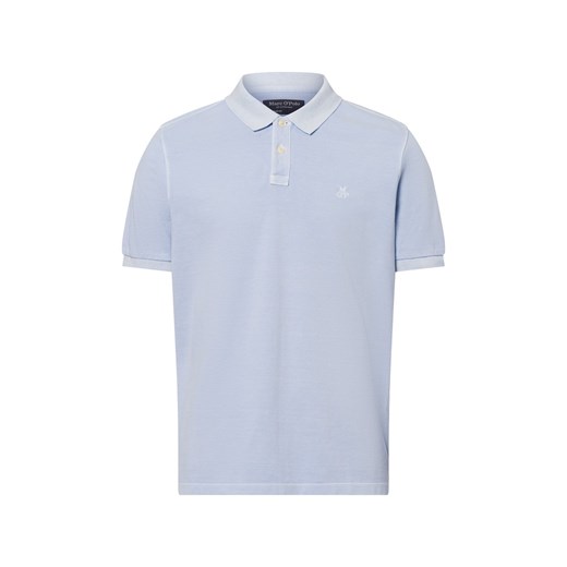 Marc O'Polo Męska koszulka polo Mężczyźni Bawełna jasnoniebieski jednolity ze sklepu vangraaf w kategorii T-shirty męskie - zdjęcie 178899458
