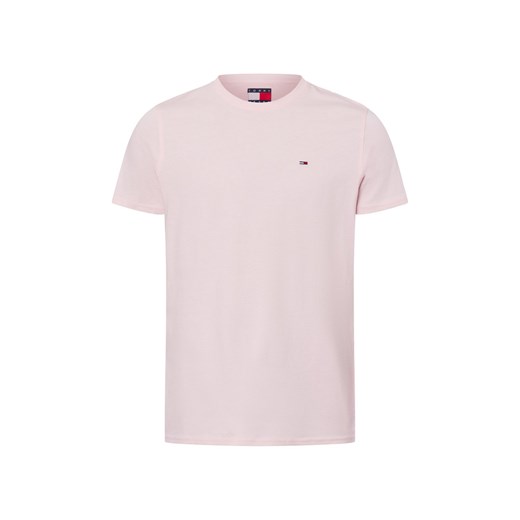 Tommy Jeans Koszulka męska Mężczyźni Dżersej różowy jednolity ze sklepu vangraaf w kategorii T-shirty męskie - zdjęcie 178899477