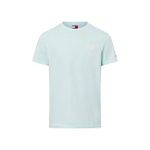 Tommy Jeans Koszulka męska Mężczyźni Bawełna miętowy jednolity Tommy Jeans M okazyjna cena vangraaf