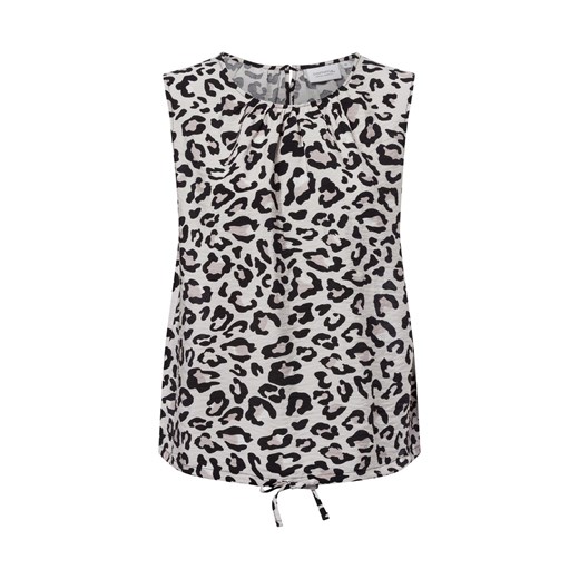 comma casual identity Bluzka damska Kobiety wiskoza jasny szary wzorzysty 44 vangraaf