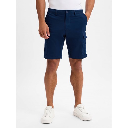 Tommy Hilfiger Spodenki Mężczyźni Bawełna granatowy jednolity ze sklepu vangraaf w kategorii Spodenki męskie - zdjęcie 178899546