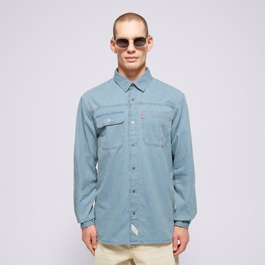 LEVI&#039;S KOSZULA LS AUBURN WORKER MED INDIGO - FLAT FINISH ze sklepu Sizeer w kategorii Koszule męskie - zdjęcie 178902829
