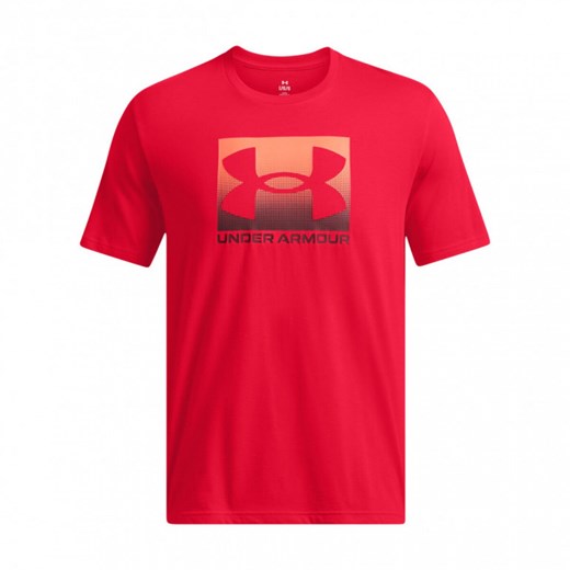 Męski t-shirt z nadrukiem Under Armour UA M Boxed Sports Updated Ss - czerwony ze sklepu Sportstylestory.com w kategorii T-shirty męskie - zdjęcie 178911678