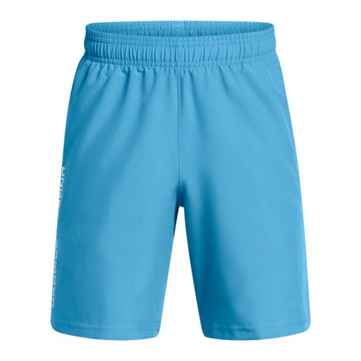 Chłopięce spodenki treningowe Under Armour UA Tech Woven Wordmark Short - granatowe ze sklepu Sportstylestory.com w kategorii Spodenki chłopięce - zdjęcie 178911757