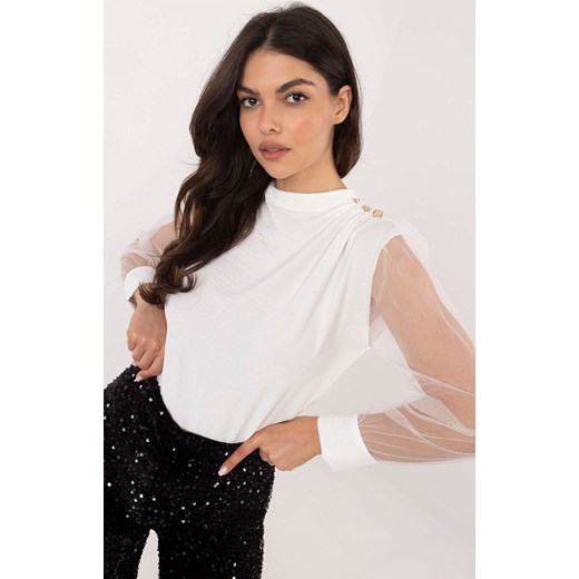 Bluzka damska Italy Moda z okrągłym dekoltem