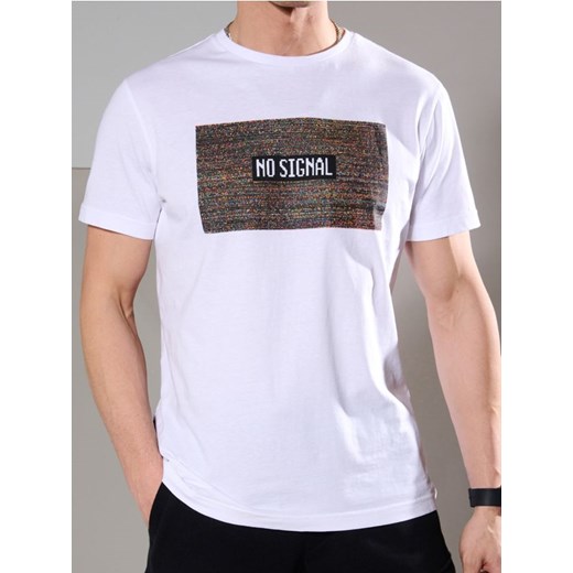 Sinsay - Koszulka z nadrukiem - biały ze sklepu Sinsay w kategorii T-shirty męskie - zdjęcie 178920058