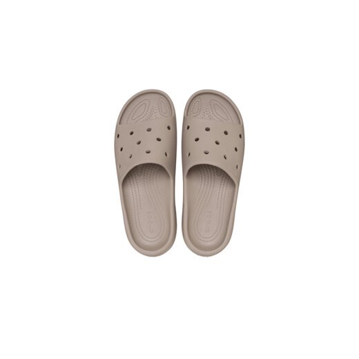 Klapki męskie Crocs z gumy beżowe 