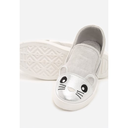 Szare Tenisówki Pretty Nice ze sklepu born2be.pl w kategorii Trampki dziecięce - zdjęcie 178929627