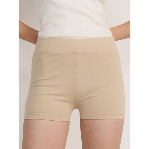 Reserved - Bawełniane kolarki - kremowy Reserved XL Reserved