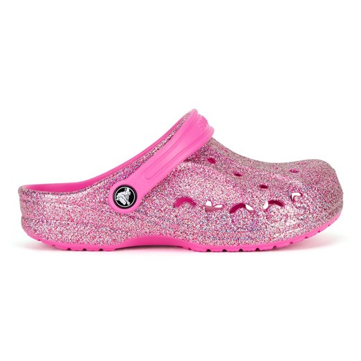 Klapki basenowe Crocs BAYA GLITTER CLOG K 207015-7AA ze sklepu ccc.eu w kategorii Klapki dziecięce - zdjęcie 178933689