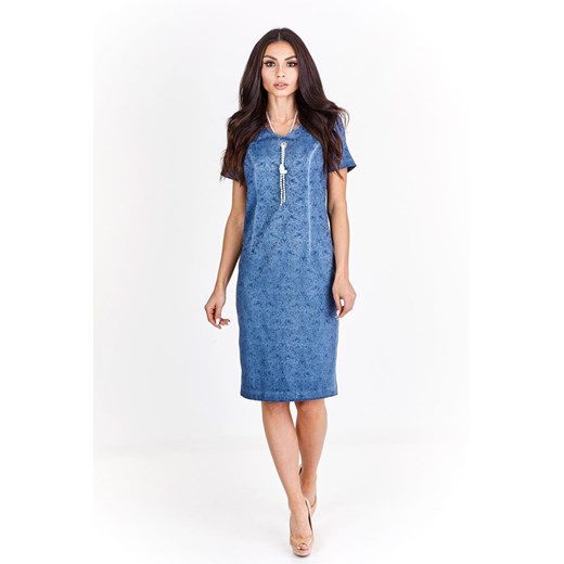 Sukienka FSU929  JEANSOWY jeans ze sklepu fokus.pl w kategorii Sukienki - zdjęcie 178933829