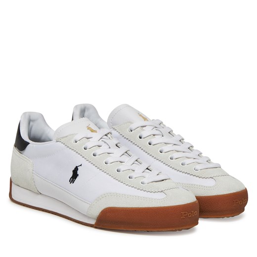 Białe buty sportowe damskie Polo Ralph Lauren sneakersy wiązane 