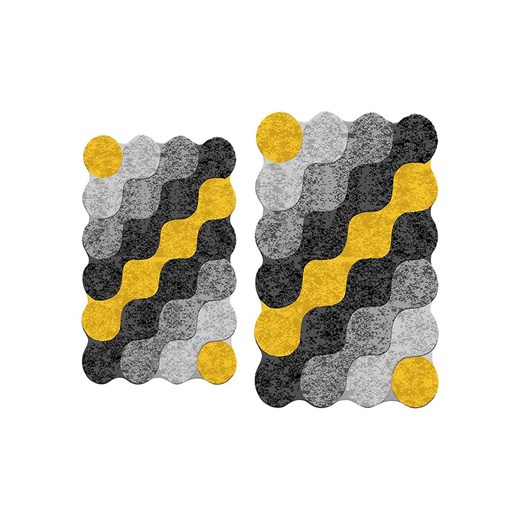 Colourful Cotton Dywaniki łazienkowe (2 szt.) &quot;Circle&quot; w kolorze Colourful Cotton onesize wyprzedaż Limango Polska