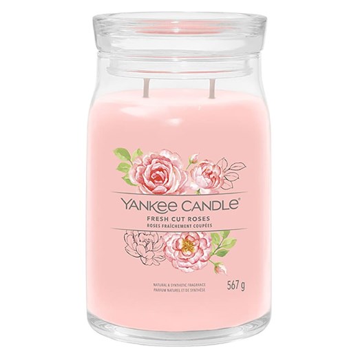 Yankee Candle Świeca zapachowa - Fresh Cut Roses - 567 g ze sklepu Limango Polska w kategorii Świece i dyfuzory - zdjęcie 178939617