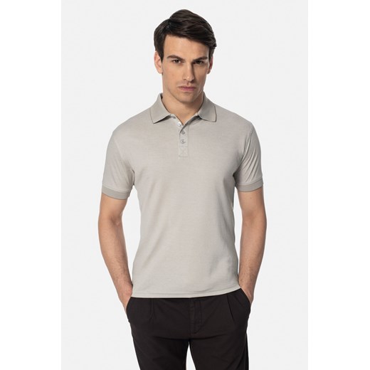 KOSZULKA POLO BLANES SZARA Z BAWEŁNY ze sklepu Recman w kategorii T-shirty męskie - zdjęcie 178941599